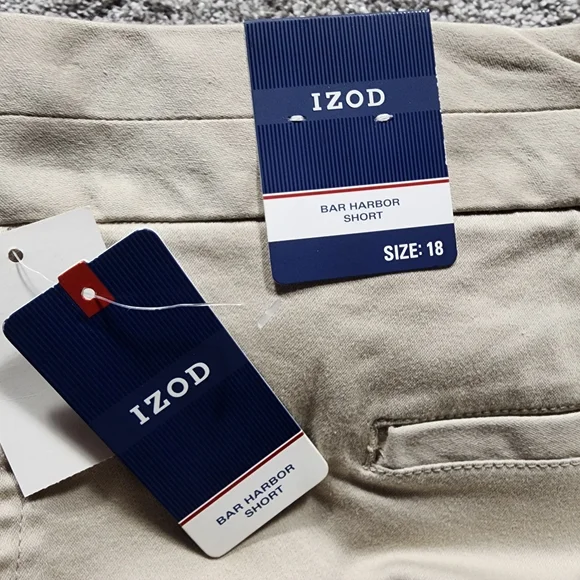 IZOD Khaki Bar Harbor Shorts Size 18 - Picture 12 of 12